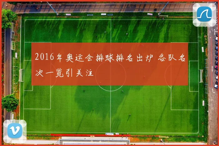 2016年奥运会排球排名出炉 各队名次一览引关注